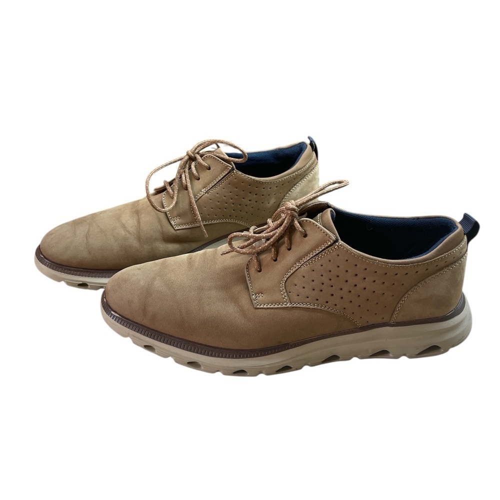Johnston & Murphy Shoes Nubuck Leather Size 9.5 M Lace Up Classic Casual  Oxford